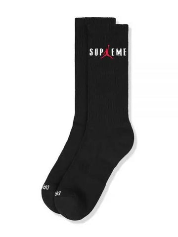 X Jordan Crew Socks 2 Pack Black 239080 - SUPREME - BALAAN 1