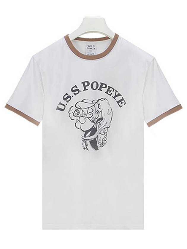 Pop Eye Short Sleeve T Shirt White - WILD DONKEY - BALAAN 2