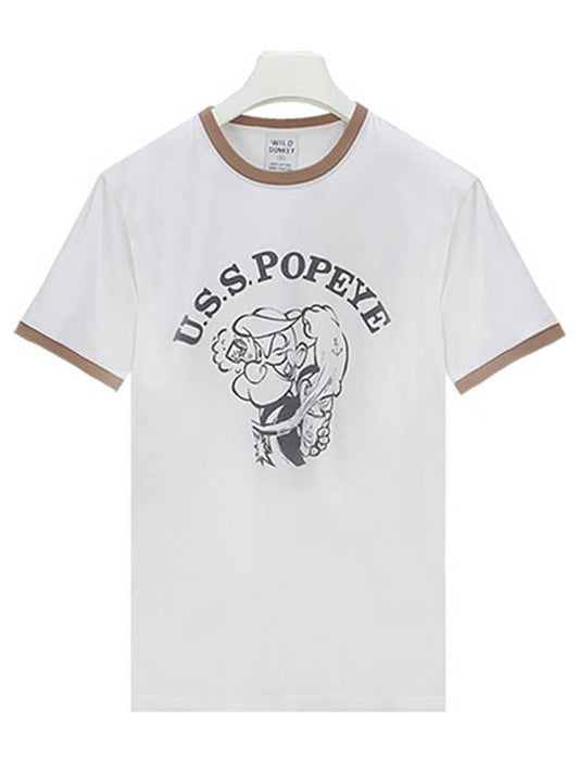 Pop Eye Short Sleeve T Shirt White - WILD DONKEY - BALAAN 2