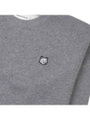 Women's Bold Fox Head Patch Comfort Sweatshirt Medium Grey Melange - MAISON KITSUNE - BALAAN 7