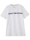 Modern logo crew neck short sleeve tee white 09T3928 100 - TOMMY HILFIGER - BALAAN 4