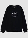 Rufus Embroidery Logo Sweatshirt Black - A.P.C. - BALAAN 3