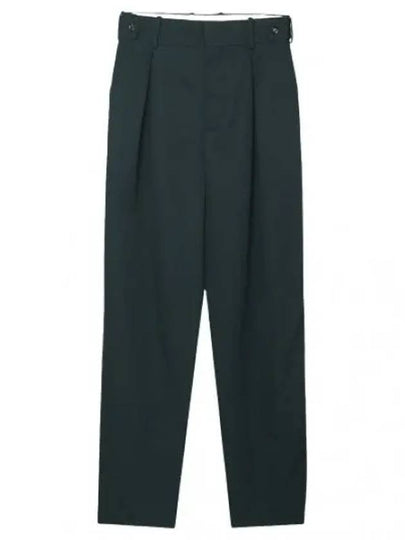 Wool Straight Pants Green - BOTTEGA VENETA - BALAAN 2