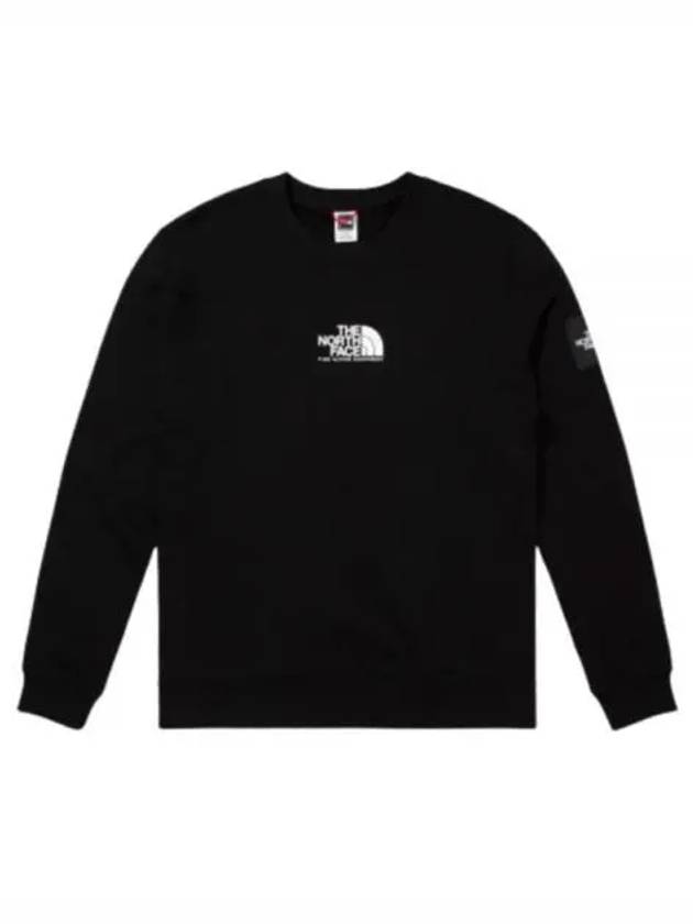 Men's Seasonal Fine Crew Long Sleeve T-Shirt Black - THE NORTH FACE - BALAAN 1