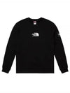 Men's Seasonal Fine Crew Long Sleeve T-Shirt Black - THE NORTH FACE - BALAAN 1