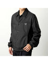 Triangle Logo Re-Nylon Jacket Black - PRADA - BALAAN 2