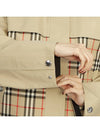 Check Motif Shorts Zip-Up Jacket Beige - BURBERRY - BALAAN 11