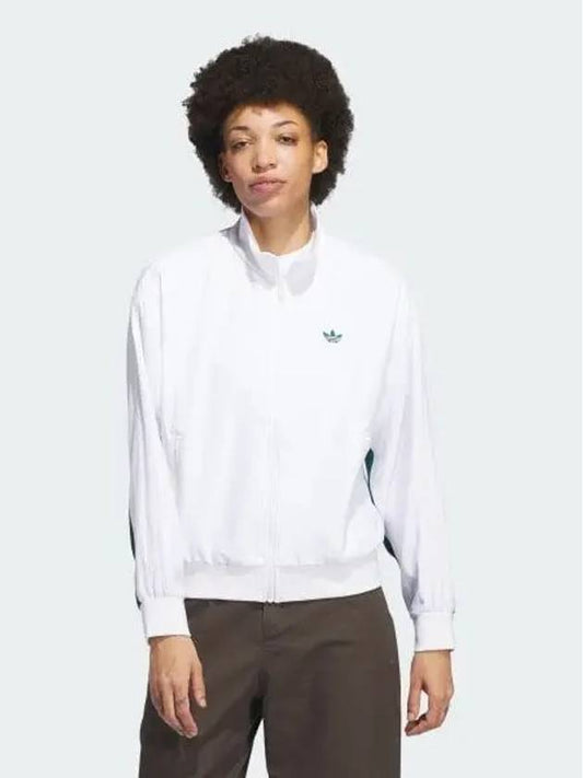 Women s Skate Jacket Original White Collegiate Green IX9025 693540 - ADIDAS - BALAAN 1