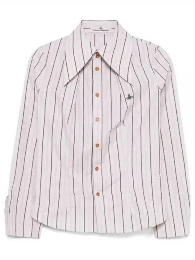 Violin Striped Shirt Beige - VIVIENNE WESTWOOD - BALAAN 2