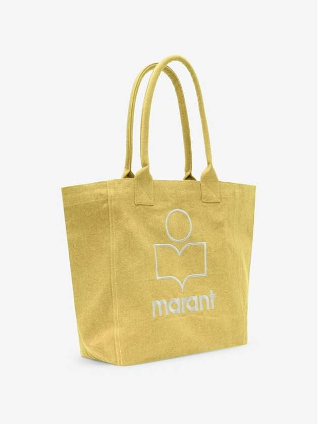 Yenky Embroidered Logo Shopper Tote Bag Yellow - ISABEL MARANT - BALAAN 5