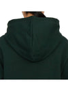 Logo Print Cotton Hooded Top Dark Green - MARNI - BALAAN 8