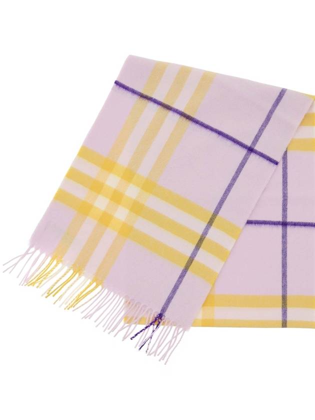 Check Cashmere Scarf Pink - BURBERRY - BALAAN 4