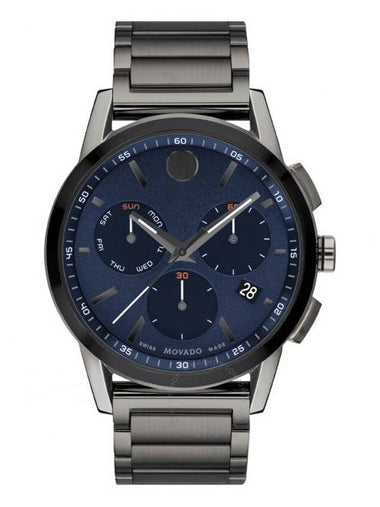 Movado Museum Sport Chronograph Quartz Blue Dial Men's Watch 0607624 - MOVADO - BALAAN 1