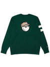 Big Bucket Logo Sweater GREEN MAN M3321PKT04GRN - MALBON GOLF - BALAAN 3