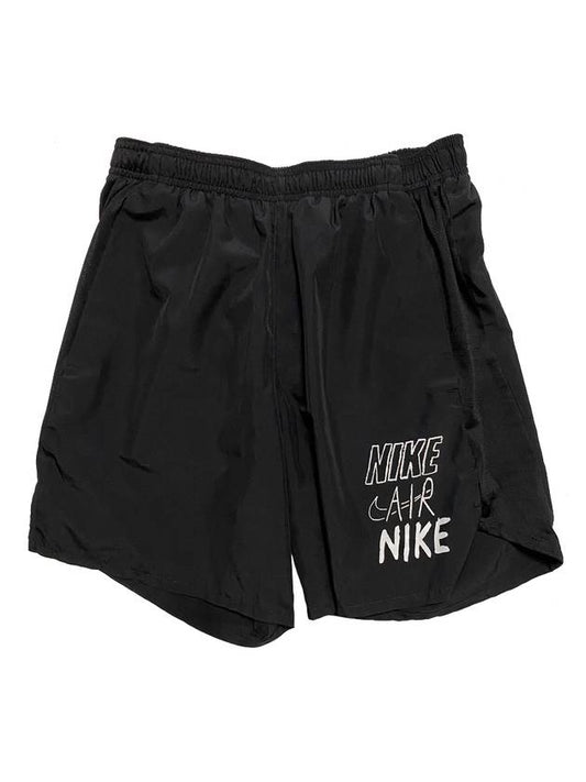 Challenger 7 Inch Graphic Shorts Black - NIKE - BALAAN 1