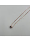 Mini Pop H Pendant Rose Gold & Noir - HERMES - BALAAN 7