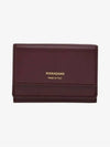 Ferragamo Credit Card Holder Dark Barolo 661337 770116 - SALVATORE FERRAGAMO - BALAAN 1