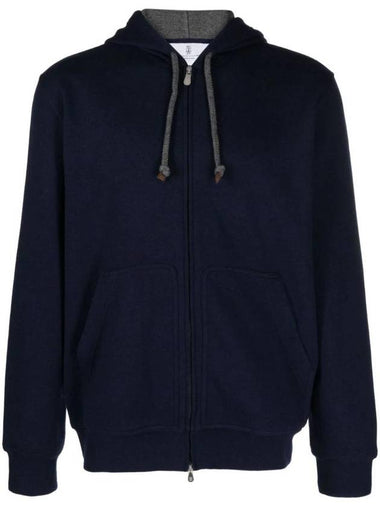 Long sleeve hooded zip up MTU199069GC001 - BRUNELLO CUCINELLI - BALAAN 1