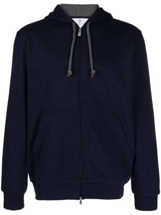 Long sleeve hooded zip up MTU199069GC001 - BRUNELLO CUCINELLI - BALAAN 1