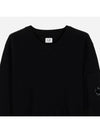 Lens Detail Crew Neck Knit Top Black - CP COMPANY - BALAAN 3