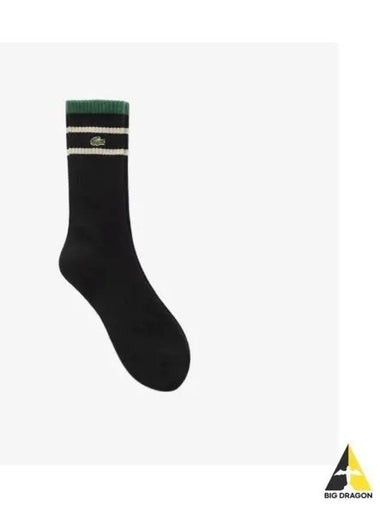 men sports socks black - LACOSTE - BALAAN 1