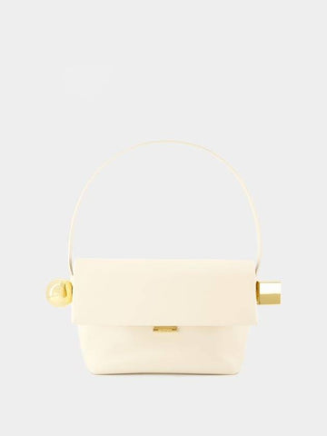 Le Rond Carre Bag - Jacquemus - Leather - Ivory - JACQUEMUS - BALAAN 1