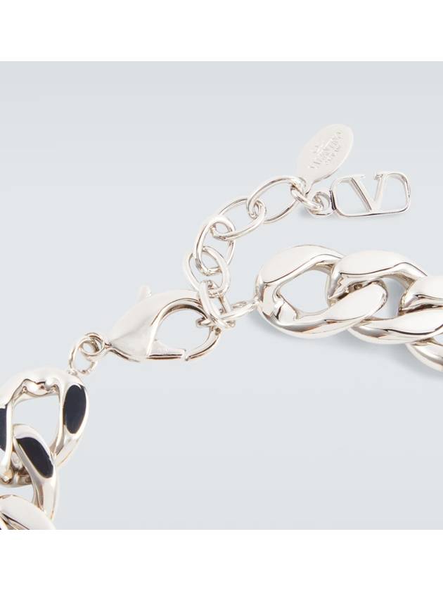 V logo bracelet silver - VALENTINO - BALAAN 5