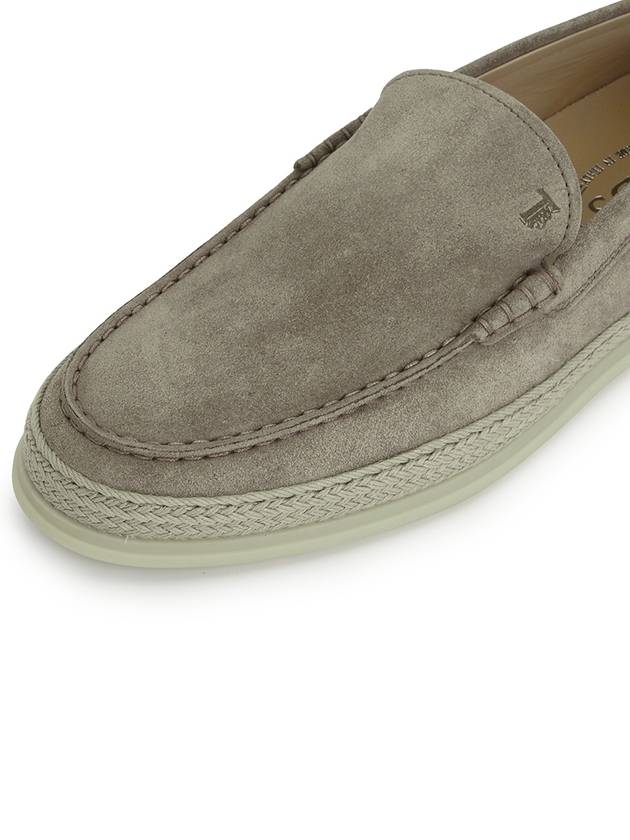 Men's Suede Slip-ons Loafers Beige - TOD'S - BALAAN 8