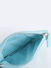 Classic mini pouch light blue silver lambskin 72475 - CHANEL - BALAAN 6