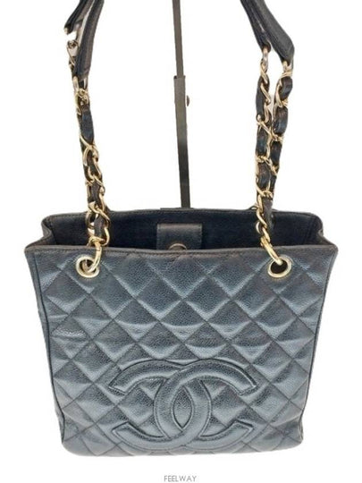 Petit Shopping Caviar Gold Shoulder Bag No 12 - CHANEL - BALAAN 2