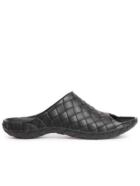 Beebee Intrecciato Rubber Slippers Black - BOTTEGA VENETA - BALAAN 2