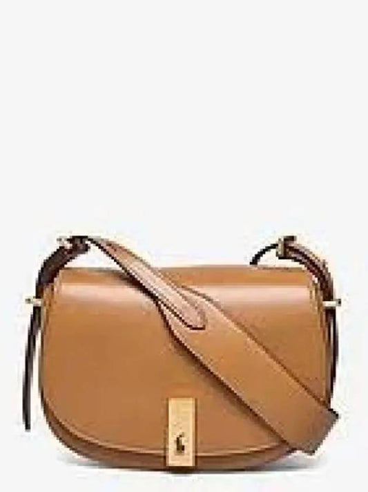 PointsW ID Calfskin Saddlebag Beige - POLO RALPH LAUREN - BALAAN 1