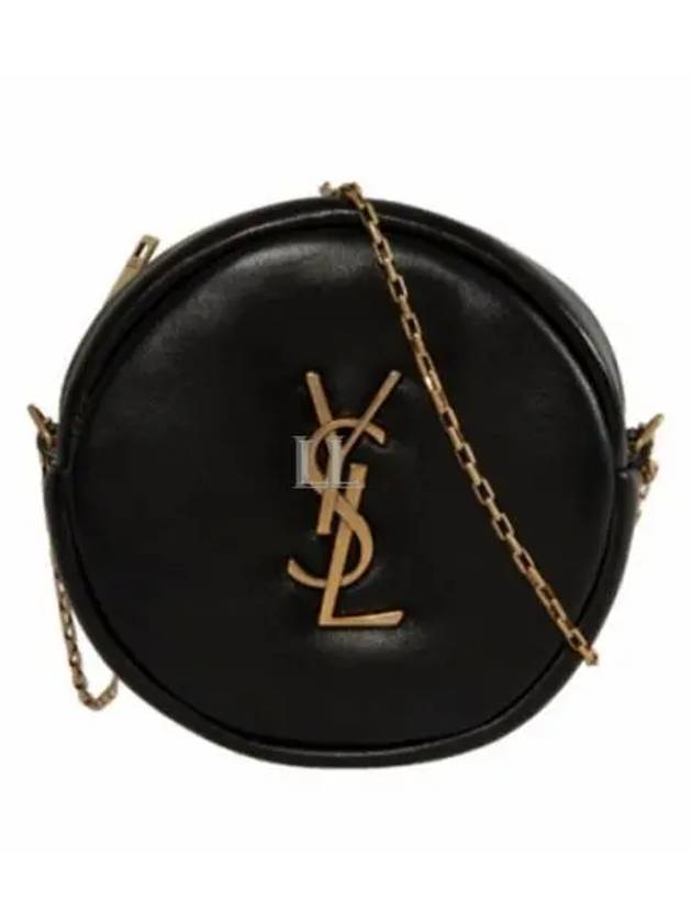 Round Pillow Cross Bag Black - SAINT LAURENT - BALAAN 2