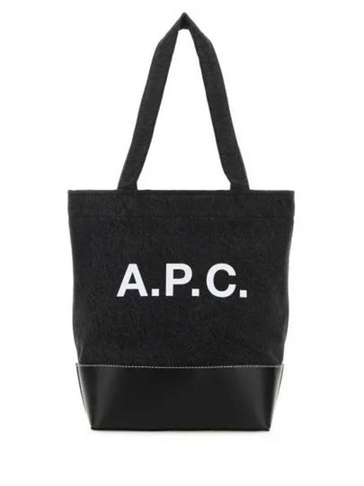 Axel Small Cotton Tote Bag Black - A.P.C. - BALAAN 2