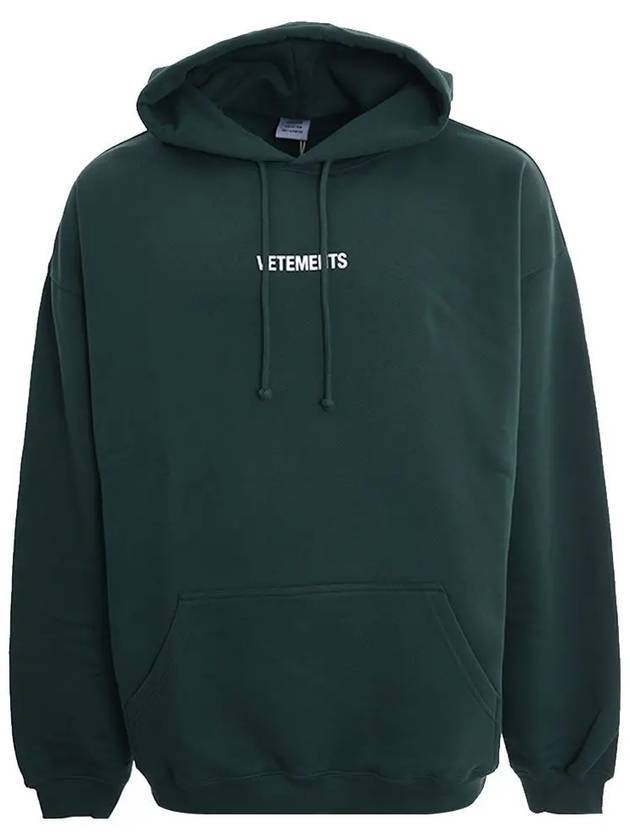 Logo Label Hoodie Police Green - VETEMENTS - BALAAN 1