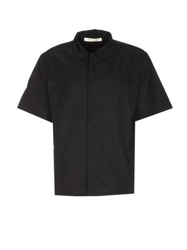 Button-Up Short Sleeve Shirt Black - 1017 ALYX 9SM - BALAAN 1