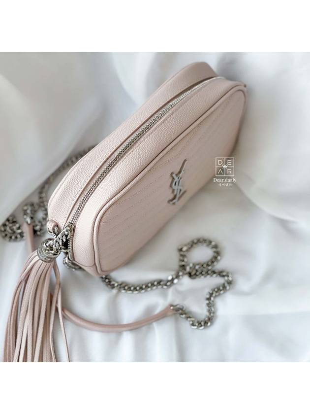 Monogram Lumini Bag Camera Bag Cross Bag Beige Pink 6125791GF02 - SAINT LAURENT - BALAAN 7