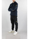 Wappen Patch Double Pocket Cotton Zip-Up Jacket Dark Navy - STONE ISLAND - BALAAN 7