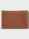 Zipper Smooth Lambskin Card Wallet Tan - CELINE - BALAAN 5