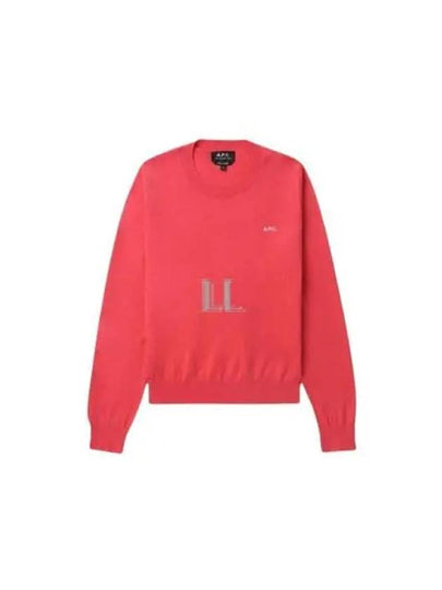 Victoria Embroidery Logo Sweatshirt Pink - A.P.C. - BALAAN 2