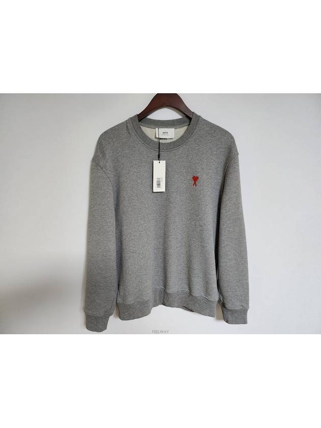 M Heart Common Sweatshirt BFUSW001 730 - AMI - BALAAN 1