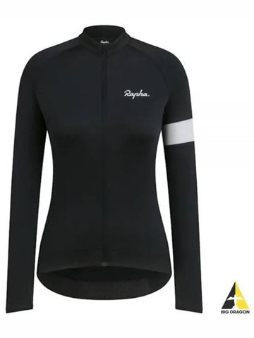 WOMEN S CORE LONG SLEEVE JERSEY WJC02LSBLW - RAPHA - BALAAN 1