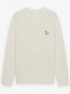 Chillax Fox Patch Classic Sweatshirt Ecru - MAISON KITSUNE - BALAAN 2