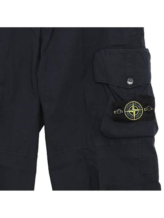 Stretch Cotton Tela Paracadute Cargo Pants Navy - STONE ISLAND - BALAAN 5