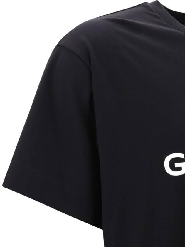 Logo Oversized Fit Cotton Short Sleeve T-Shirt Black - GIVENCHY - BALAAN 5