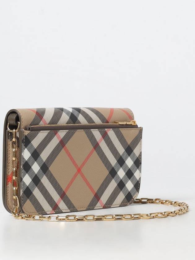 Check Chain Strap Cross Bag Sand - BURBERRY - BALAAN 4