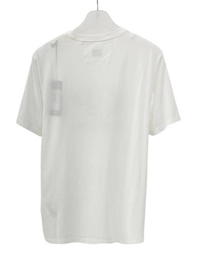 Graphic Logo Print Short Sleeve T-Shirt White - CP COMPANY - BALAAN 5