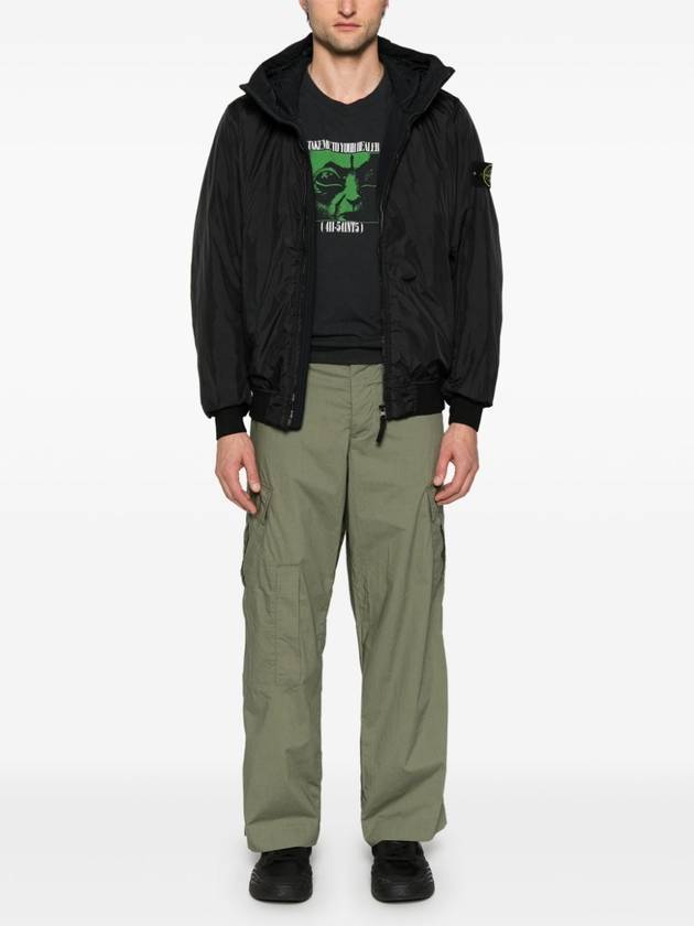 Crinkle Reps R NY Padding Black - STONE ISLAND - BALAAN 4