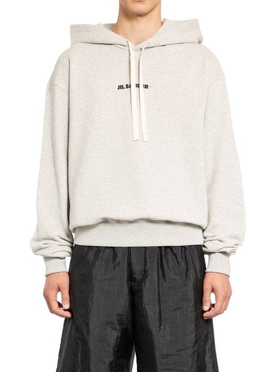 Plus Logo Hoodie Grey - JIL SANDER - BALAAN 2