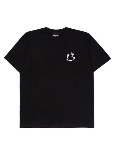 Classic Smile Logo T Shirt Black - BLACKBLOND - BALAAN 1